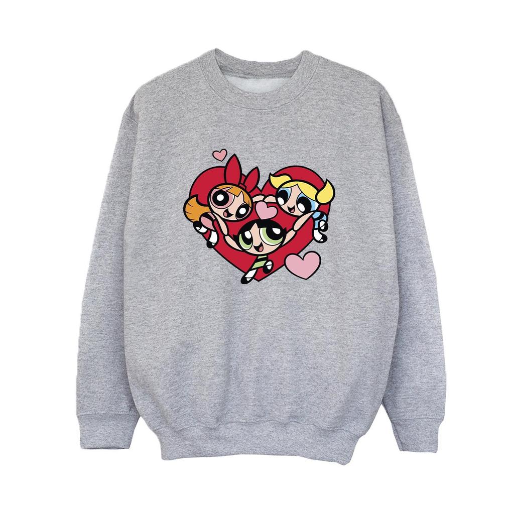 The Powerpuff Girls Girls Holding Hands Heart Sweatshirt