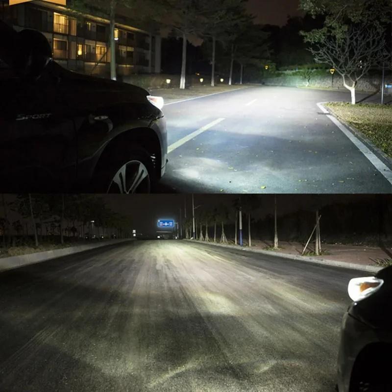 1-4pairs Car Auto Lamps Xenon Lamp Super Bright Halogen Car Headlight Super LED Bulbs White 12V H4 H7 Headlamps Kit Bulbs 7