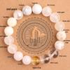 Five Elements Red Agate Fire Balance Bracelet with Cinnabar - Unisex Jade Crystal for Fire Element Support