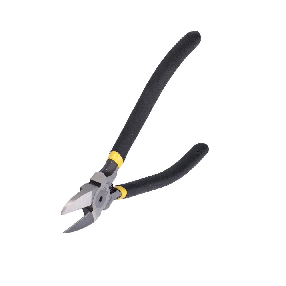 Practical High Carbon Steel Side Cutting Plier 6in Length Black Flush Cutting Pliers Wire Flush Cutters Industrial Manufacturing