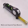 Easy-to-Use, Multi-Purpose Laser Level Kit with Standard Cross Line - Battery-Powered, Includes Metric & Imperial Tape Measure
