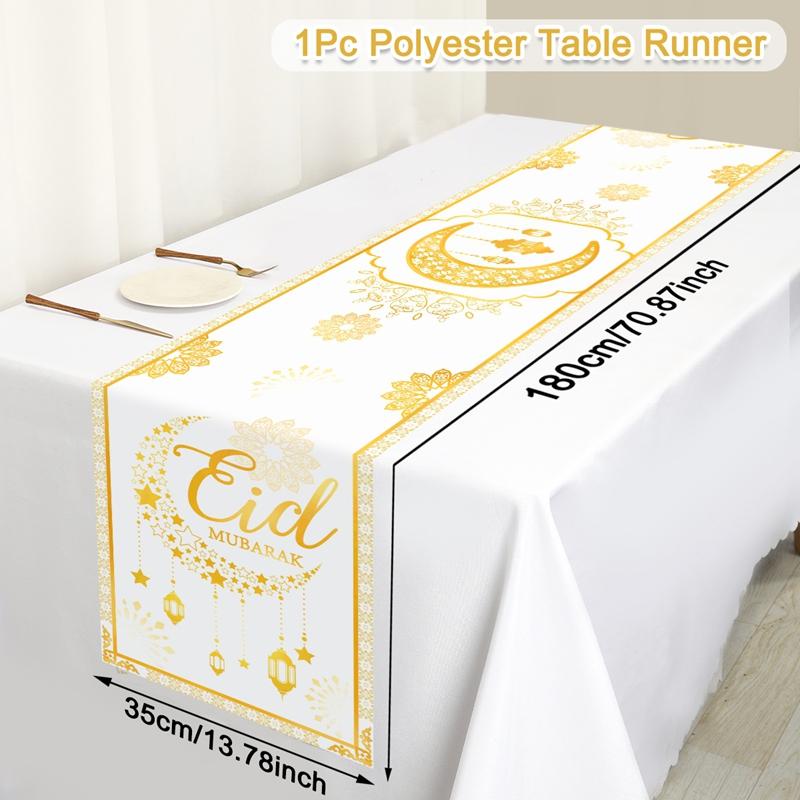 Ramadan Decor Tablecloth EID Mubarak Decor For Home 2025 Ramadan Kareem Islamic Muslim Party Eid Al Adha Gifts Happy Eid Al Fitr