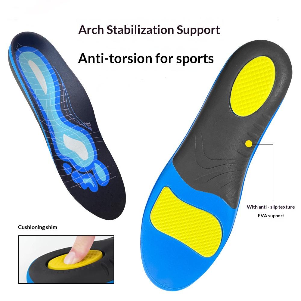 EVA Orthotic Shoe Insoles Arch Support Shock Absorption Shoe Insert Flat Foot Pads for Plantar Fasciitis Pain Relief 1Pair/2Pair