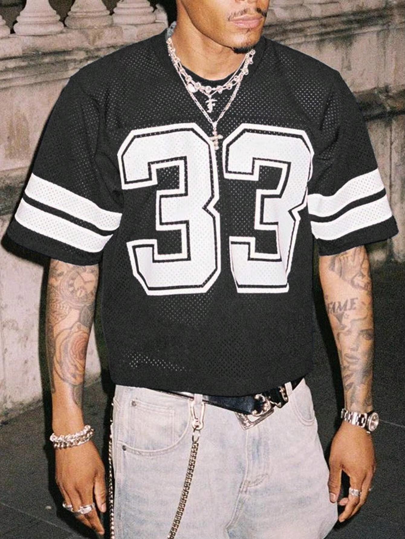 Huiteng10 Hete Verkoop Zomer Heren Mesh Sportshirt T-shirt Ronde Hals Los Modieus Streetwear Hip-Hop Stijl Korte Mouwen Casual Top 6XL