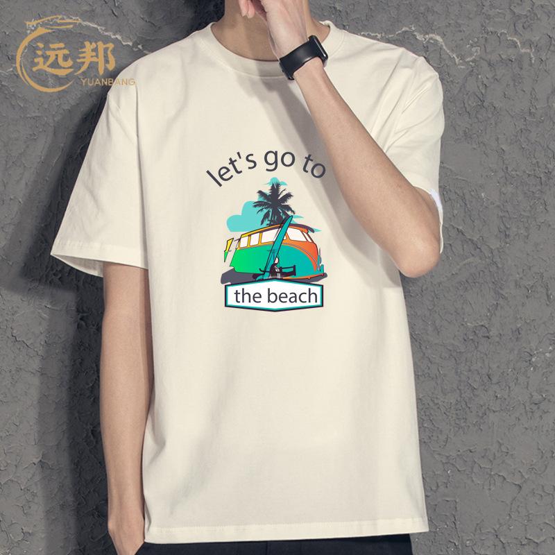 Летняя мужская футболка с короткими рукавами, модная свободная универсальная мужская футболка с принтом M