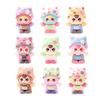 9pcs/10pcs Set Babythree Figure Toy Mini Cat Figurine Desktop Decoration Model Ornaments Toys Boys Girls Christmas Gifts