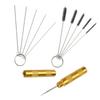 652F 1 Set Guns Nozzle Cleaning Needle & Brush Set Repair Tool
