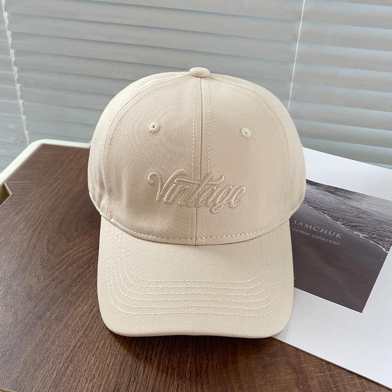 Big head circumference hat male and female students couple embroidered cap showing small face deepening big round face baseball cap tide