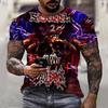 3D Printing T-Shirt Demon Weird Top Street Men's T-Shirt Skull O Neck Fashion Men's Top Short Sleeve Summer Men T-Shirt