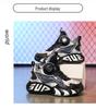 Boys' 2025 Winter Plus Velvet Warm Non-Slip Basketball Sneakers for Kids