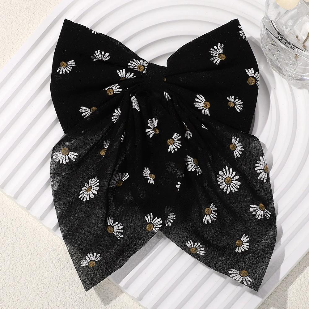 

LOVEKIKI 1Pcs Lovely Daisy Flower Mesh Bow Hair Clips for Girls Kids Headwear Children s Hair Accessories Hairclip Hair Pin