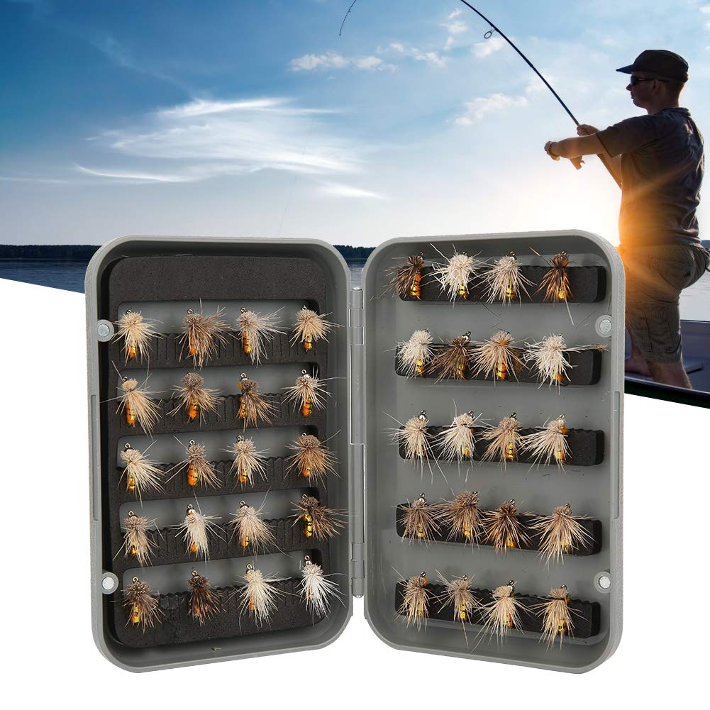 Set of 40 Tenkara Fly Sets, Dry Flies, for Tenkara Fishing, River Fishing, Stream Fishing, and Trout Fishing