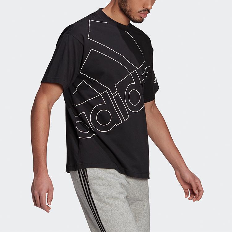 Adidas Casual Sports Crew Neck Short Sleeve T-Shirt Men Tops Black GK9422