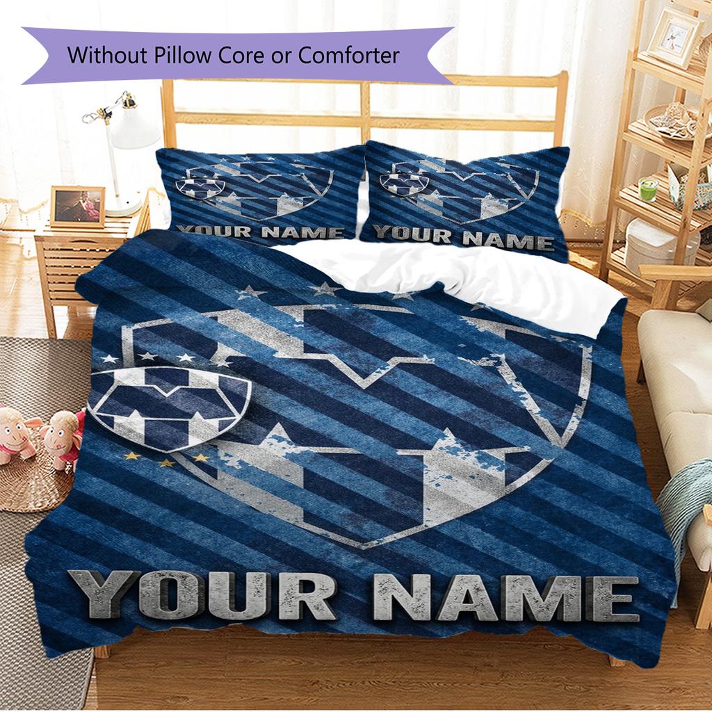 Name Custom C.F. Monterrey Pattern Bedding Set Quilt Cover Pillowcase Home Decor Gift (1 * duvet cover + 2 * pillowcase, without core)