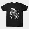 Men Black Print T-shirt Reel Big Fish No-Cut Transfer Paper Print Cotton Tshirt