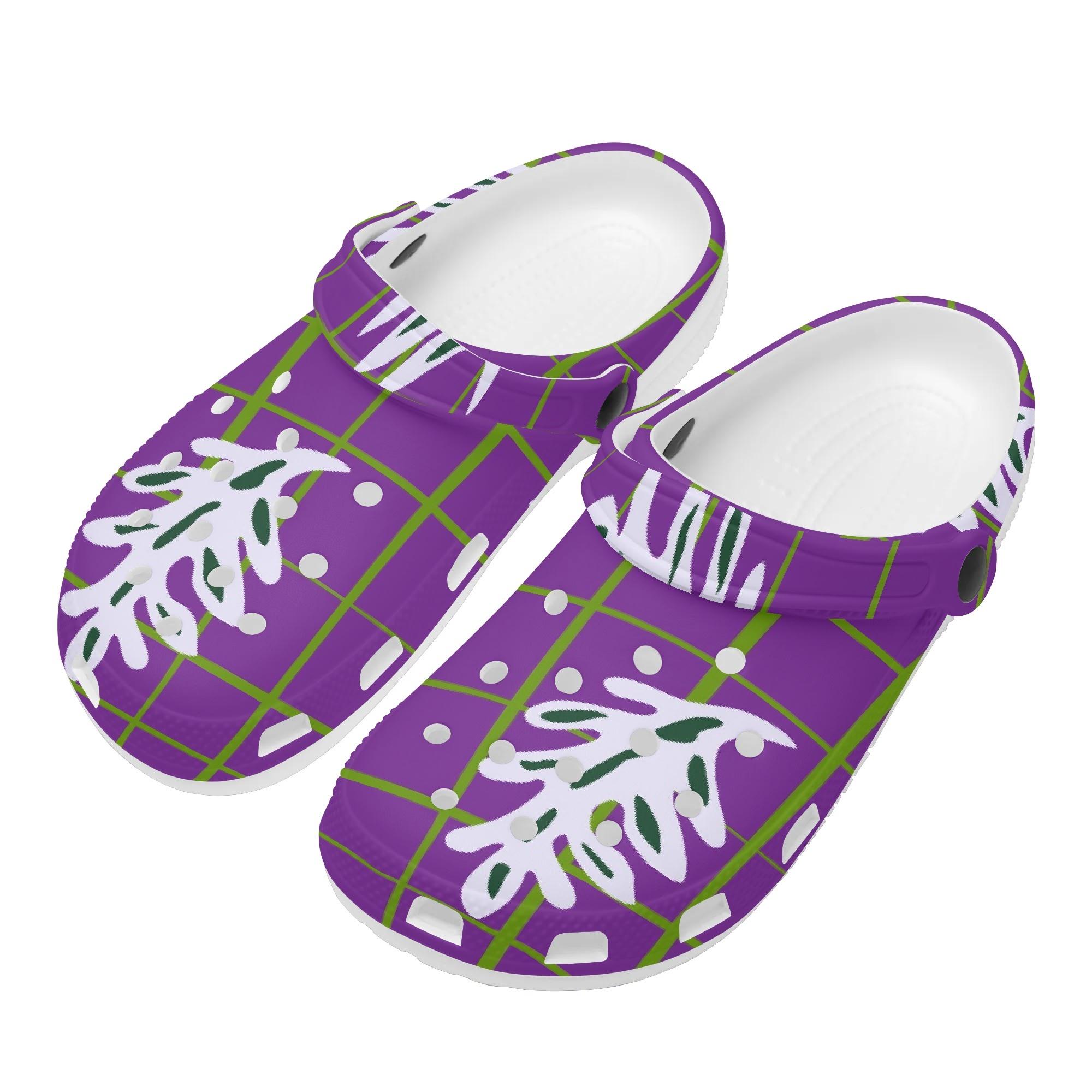 Unisex Fashion Printed EVA Clogs Soft Comfortable Comfortable Breathable Slip On Casual Footwear Summer Sandals Daily Walking Wear 36 белый