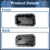 UXCELL No.5184546AC Engine Oil Pan Oil Pan Sump Transmission Oil Pan for Jeep Wrangler 2012-2018 Iron Black
