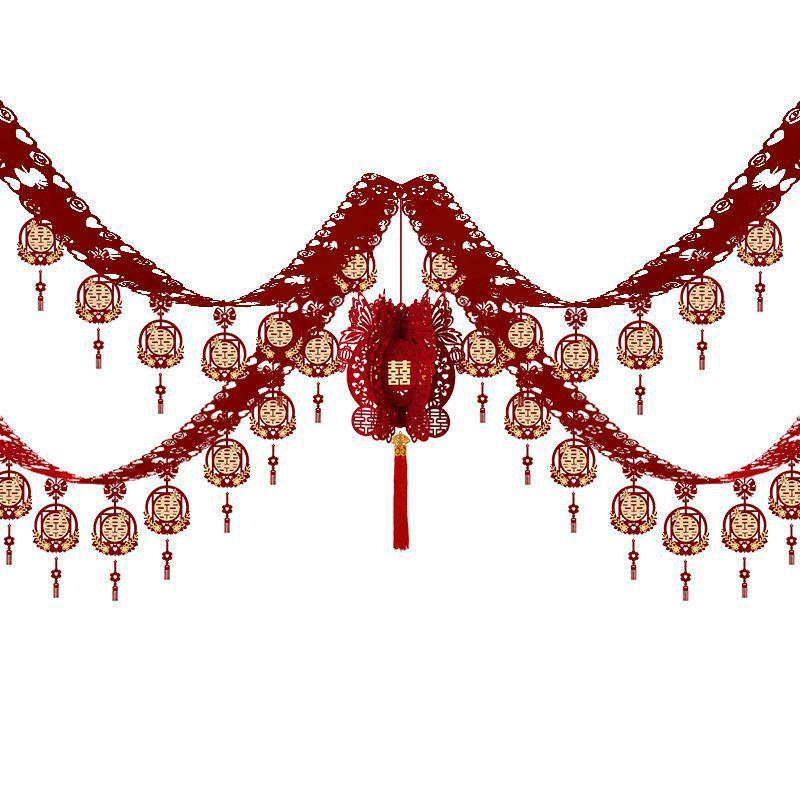 Chinese Style Wedding Latte Art Hanging Decoration for Living Room & Bridal New Room