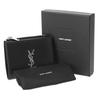 Saint Laurent Paris Bifold Compact Leather 575726 0SX0E 1000 Women's Wallet, Black, [Used]