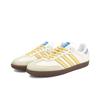 Adidas Originals SAMBA OG Slip Resistant Abrasion Resistant Low top Skateboard Shoes Unisex Yellow White B75806(Team354-)