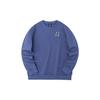 Anta Solid Color Logo Print Pullover Long Sleeve Sweatshirt Unisex Sweatshirt Blue 952238721-2