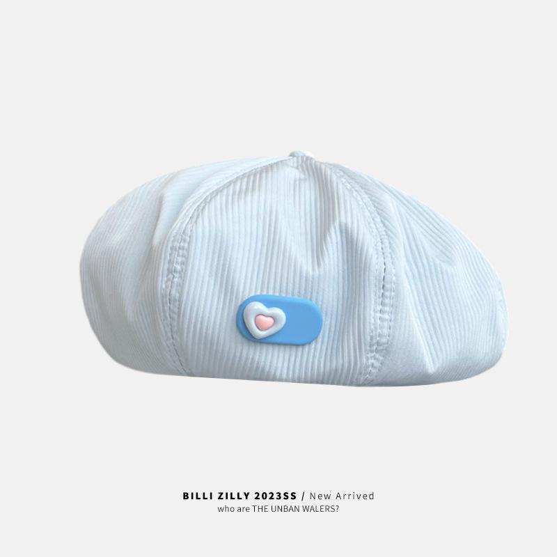 

Милая крутая шляпа Весенне-осенняя шляпа Женская повседневная универсальная восьмиугольная шляпа художника Тренд Average Size