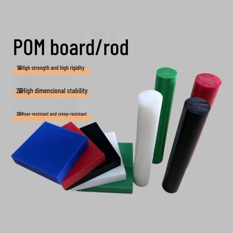 POM Delrinová tyč černá bílá - polyoxymethylenová deska odolná proti opotřebení, antistatická