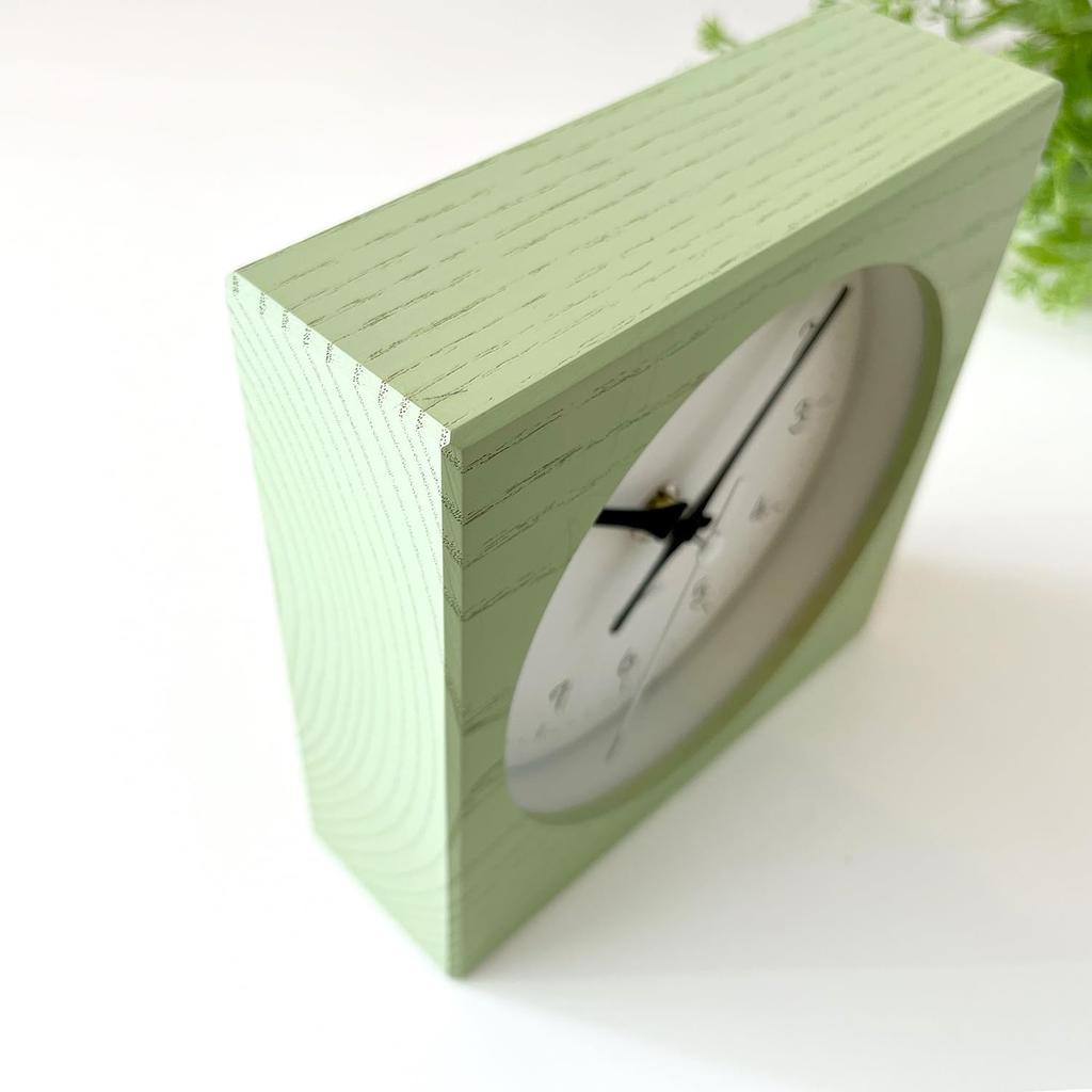 KATOMOKU Uhr für doppelten Gebrauch 8 km-135LGRC Hellgrün Funkgesteuerte Uhr mit durchgehender Sekunde