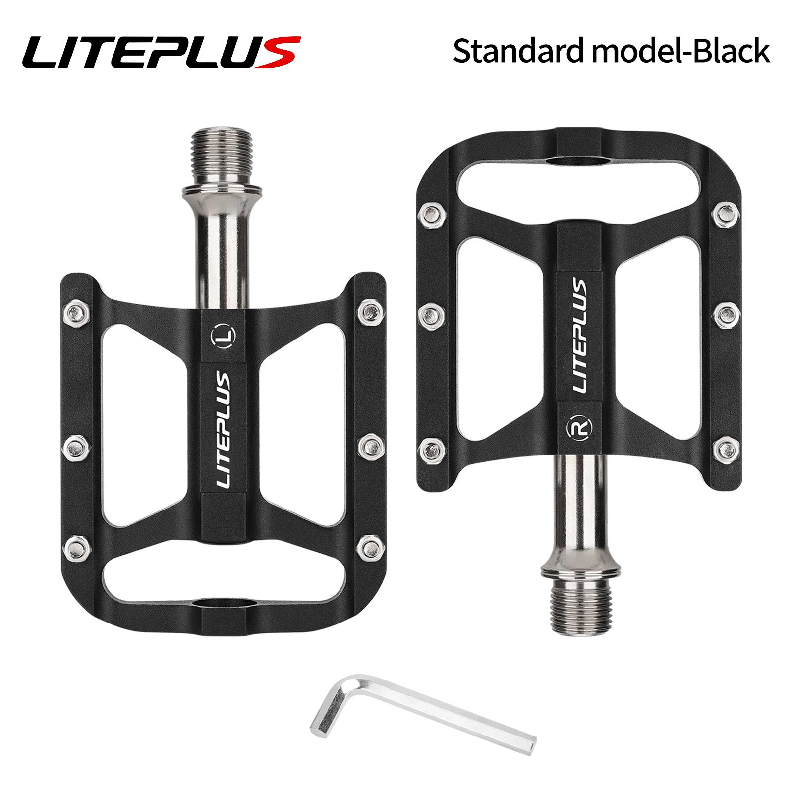 Liteplus BMX Quick-release Aluminum Alloy Folding Bicycle Pedal Anti-slip for Mountain & Road Bike Pedal