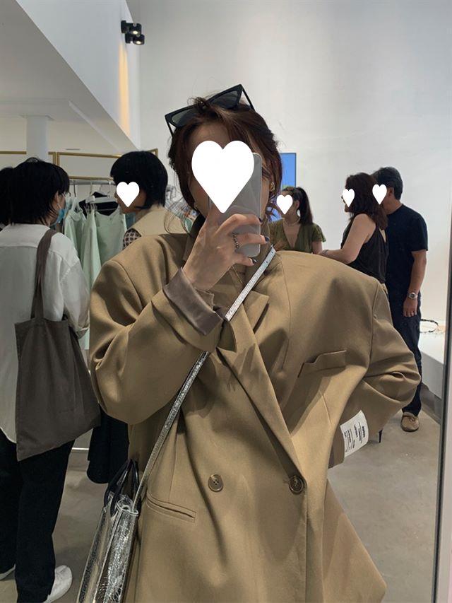 2021 Women's Autumn Loose Fit Korean Style Casual Suit Jacket