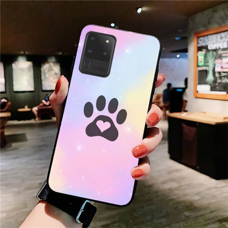 

YNDFCNB Лапа Красочный Милый Чехол для Телефона для Samsung S20 lite S21 S10 S9 plus для Redmi Note8 9pro для Huawei Y6 обложка Y7 prime 2019