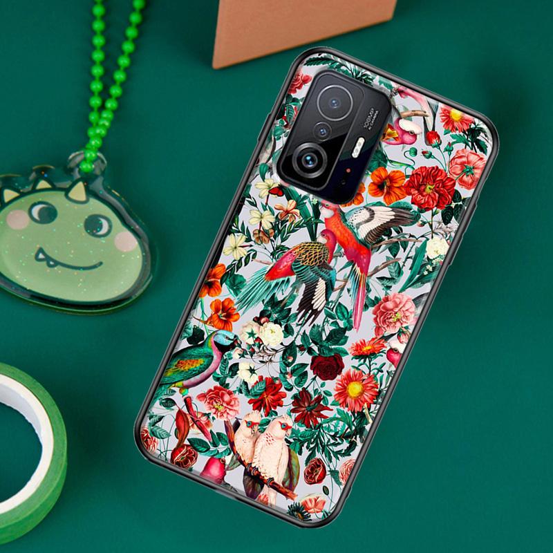 Garden Birds Case For POCO F5 X5 X3 Pro X4 F4 GT F3 M5s C40 Cover For Xiaomi 13 12 Lite 11T 12T Pro 12X