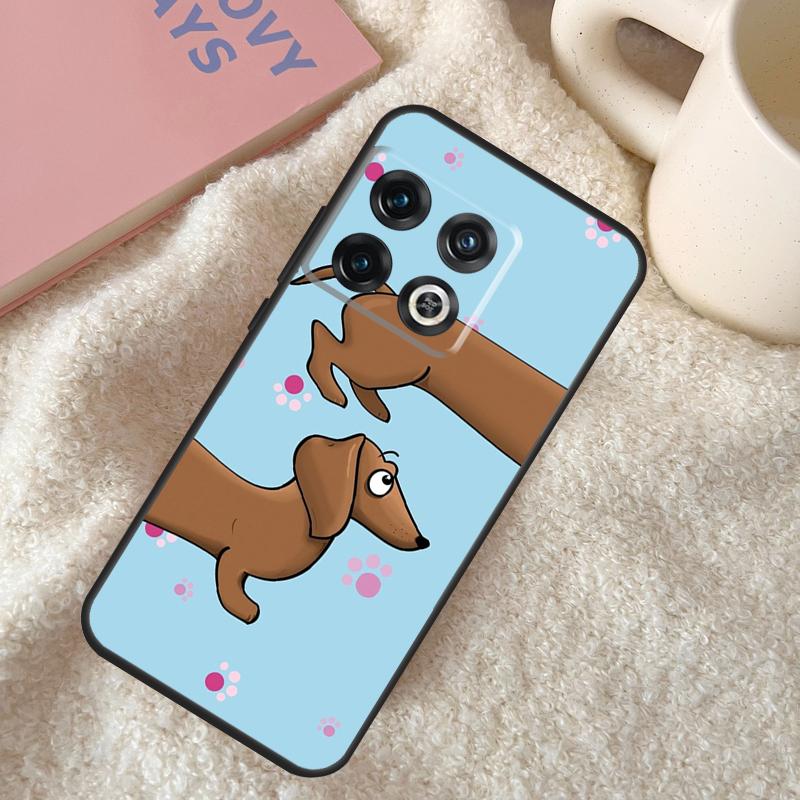 

Cartoon Dachshund Dog Case For Oneplus 8T 9RT 10T 8 9 11 10 Pro Oneplus Nord CE 2 Lite Ace N10 N20 N100 N200 Cover OnePlus 8T