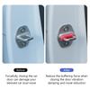 SEAMETAL 4pcs Car Door Lock Shock Absorber Pad Silicone Anti-Vibration Silent Damper Buffer Door Lock Buckle Protector