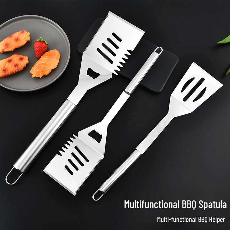 Stainless Steel Outdoor BBQ Cooking and Pancake Spatula