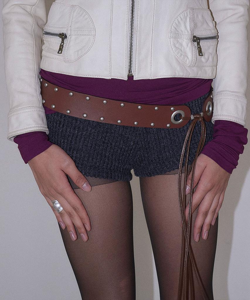 Saendeumyujieom 2Way Fur Belt [Brown]