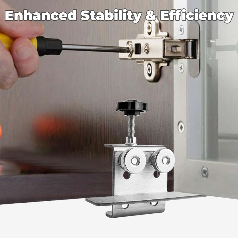 Adjustable Cabinet Door Installation Positioner Stainless Steel Cabinet Locator Mounting Jig Installing Cabinet Doors Tool