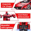 Remote Control Transform Car Robot Toy 2.4Ghz 1:18 Rechargeable 360°Rotating Stunt Race Car Toys for Kids Boys Girls Age 8 9 10 11 Year Old Toy Gifts