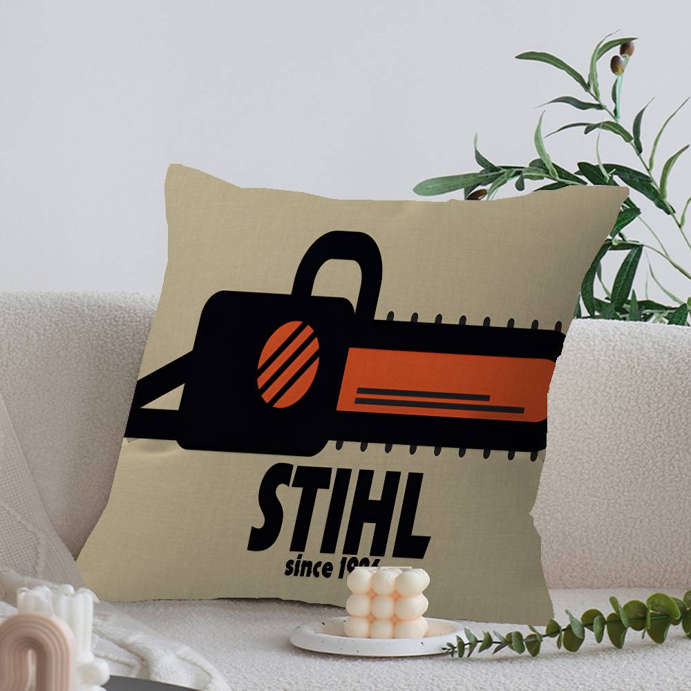 Stihl Logo Aufgedruckte Kissenhülle Design Kissenbezug Dekoration Feiertagsdekoration