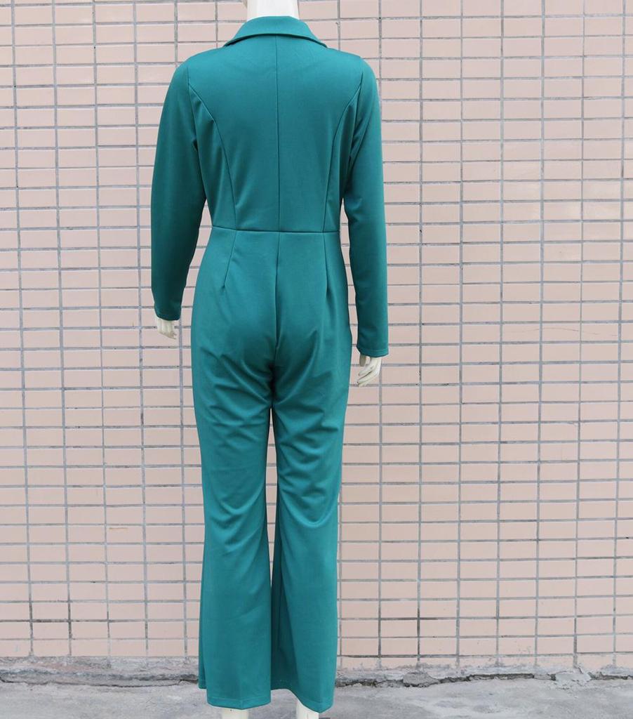 Dámská profesionální kombinéza s dlouhým rukávem a slim fit střihem s klasickým límcem