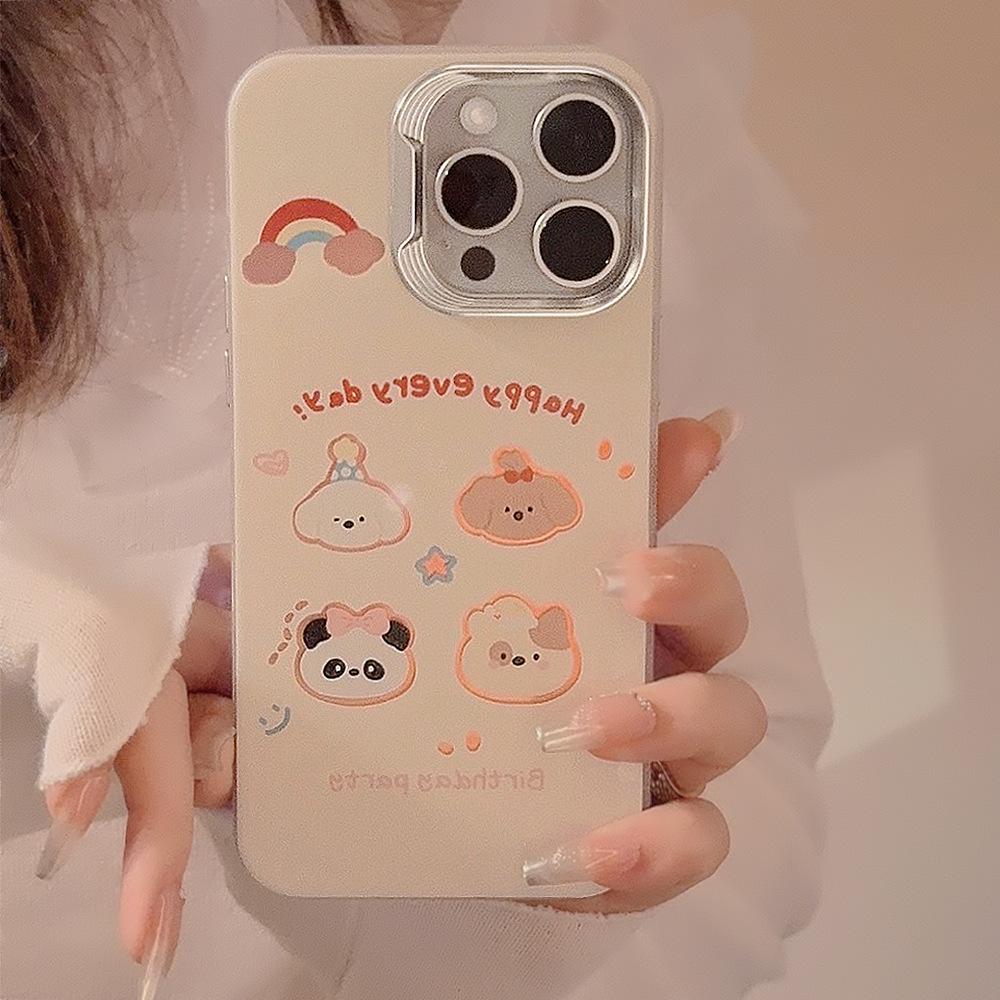 

Супер милый чехол для телефона с гальваническим покрытием в виде маленьких животных на 11/12/13/14/15 11