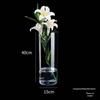 Secchiello Acrilico Risveglio di Fiori: Vaso quadrato grande trasparente per fiori freschi e composizioni