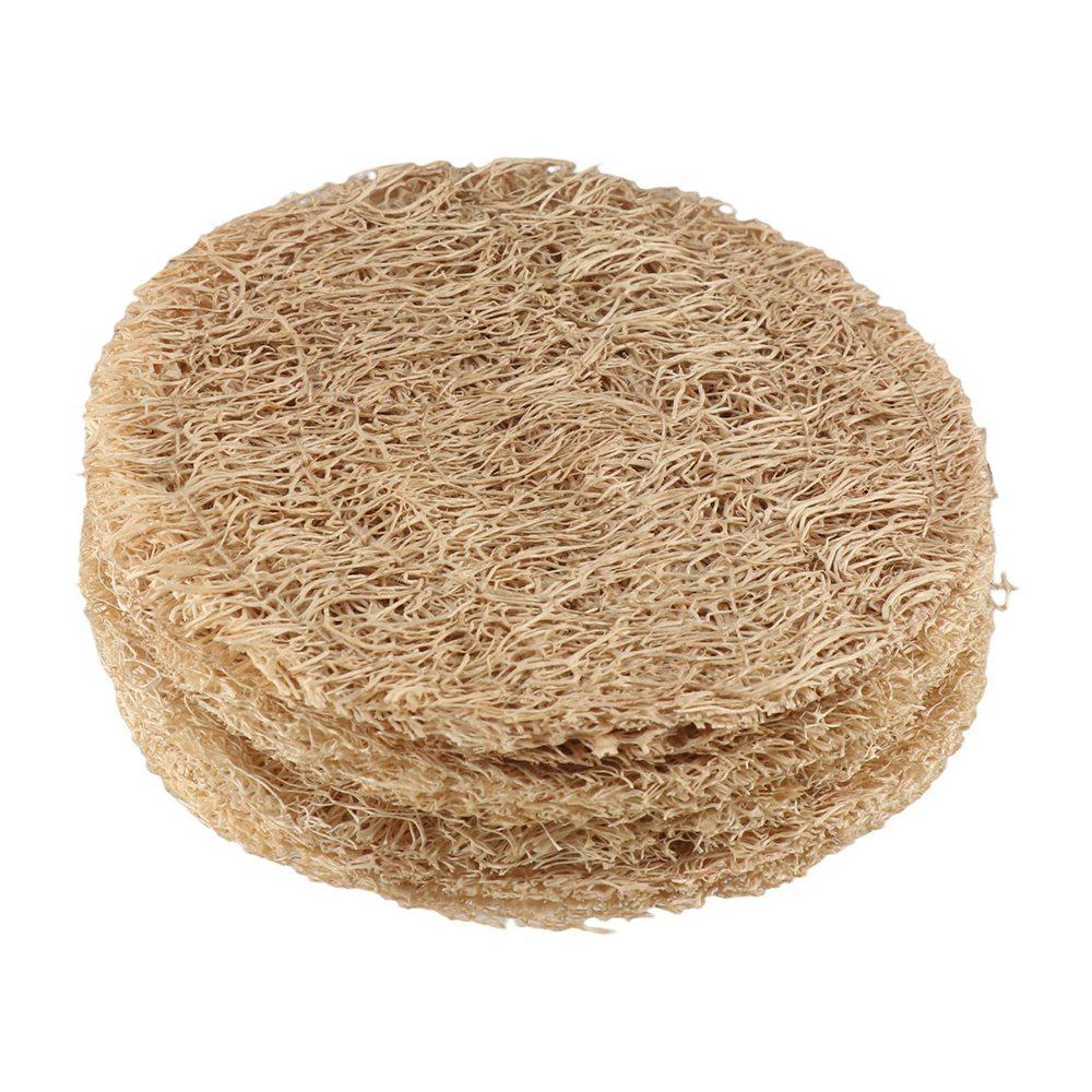 Natural Tea Cup Mat Round Loofah Mat Tea Set Accessories Teapot Pad  Tea