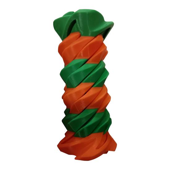 

Игрушка-спираль, напечатанная на 3D-принтере, вихревая резьба, иллюзия, невозможная спираль, сквозная скульптура, фигурка зелёный