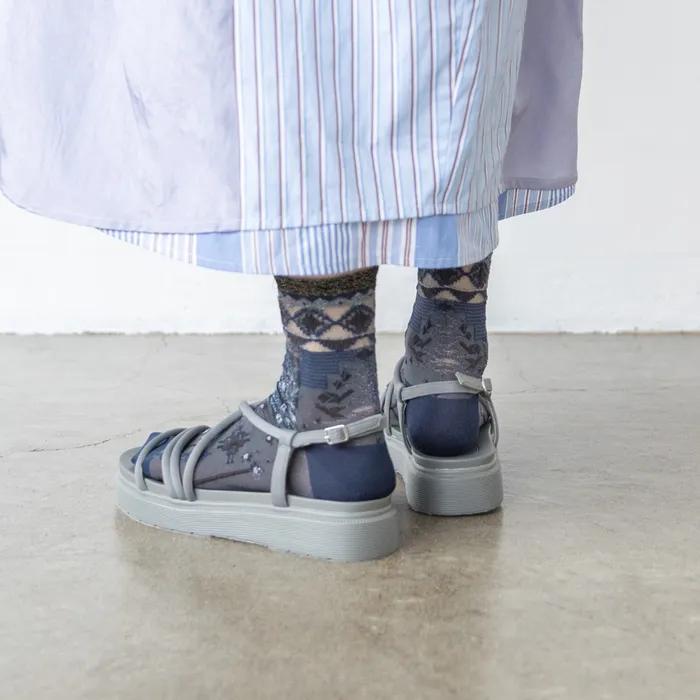Usagi Palm Socks - Black [CQ-CT-24-1-SD1M-005]