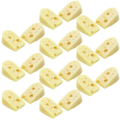 NOELAMOUR Set of Emmental Cheese Food Realistic Food Display Props 20 20-Piece Models, (U-Shaped Cheese, Pieces)