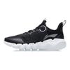 Li Ning Tissu Ln Flex Absorption des Chocs Antidérapant Résistant à l'Usure Respirant Léger Chaussures de Sport Décontractées Basses Homme Baskets Noir Blanc ARKR005-1