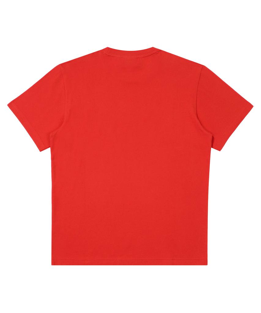 Syupeodeulai Snake Small Logo T-Shirt Red