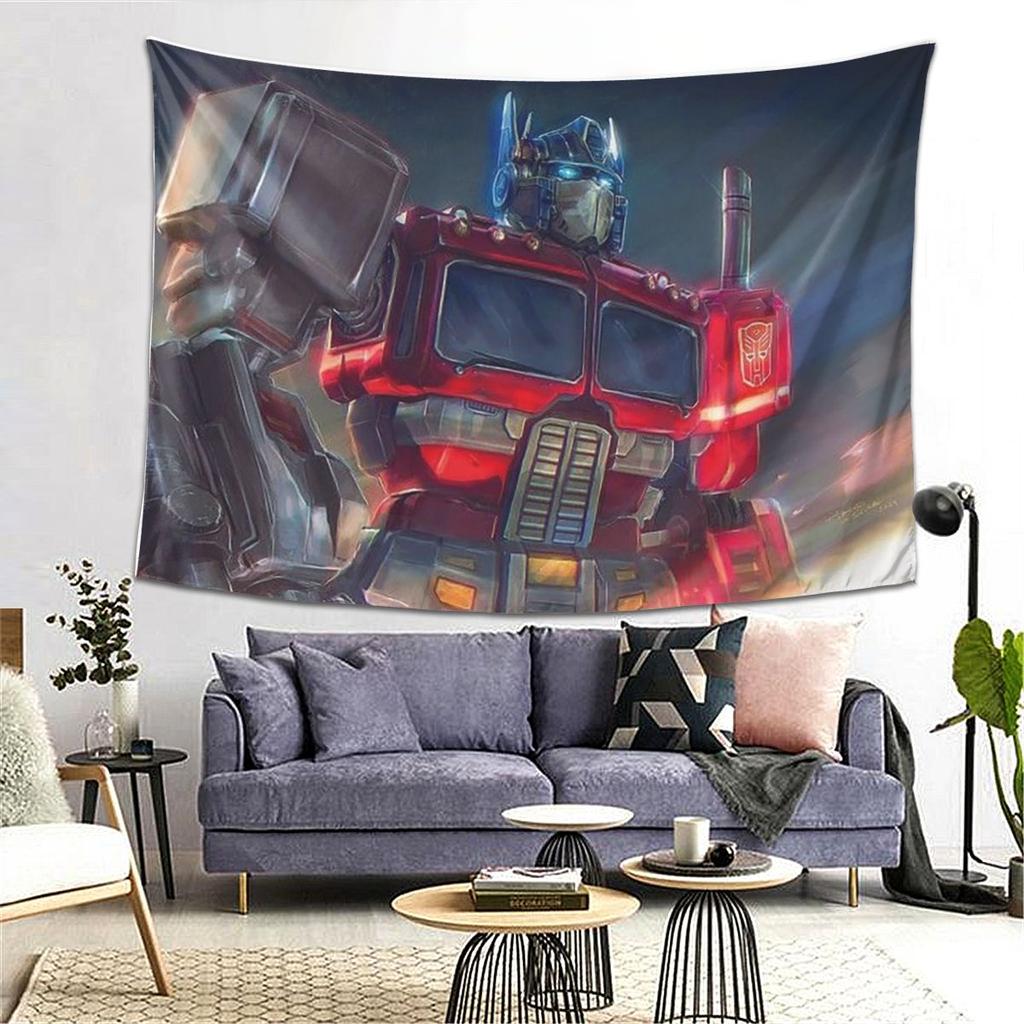 Optimus Prime Tapestry Wall Hanging Aesthetic Home Decor Tapestries for Dorm Room