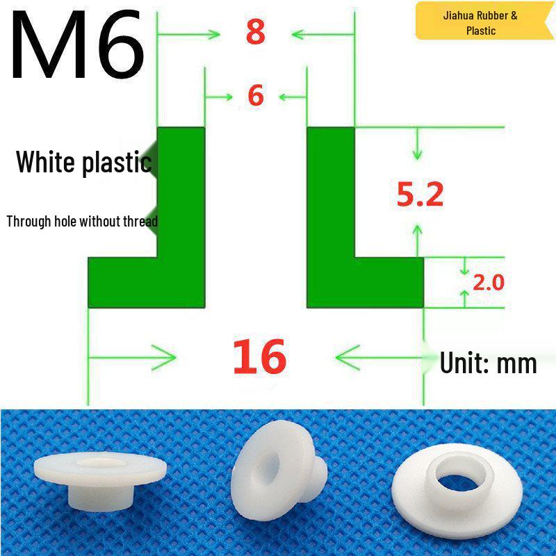 T-förmige Nylon-Dichtungsscheibe M3-M35 Gewinde Isolierabstandshalter